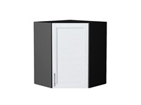 Шкаф верхний угловой Сканди Graphite, White Softwood, 720 В*Ш*Г 716*600*600, фасад МДФ  White Softwood, корпус  Graphite ms2510VVT_56227