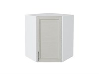 Шкаф верхний угловой Сканди Белый, Cappuccino Softwood, 720 В*Ш*Г 716*600*600, фасад МДФ  Cappuccino Softwood, корпус  Белый ms2510VVT_41679