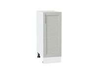 Шкаф нижний с 1-ой дверцей Сканди Белый, Cappuccino Softwood, 300 В*Ш*Г 816*300*480, фасад МДФ  Cappuccino Softwood, корпус  Белый ms2510VVT_41801