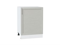 Шкаф нижний с 1-ой дверцей Сканди Белый, Cappuccino Softwood, 600 В*Ш*Г 816*600*480, фасад МДФ  Cappuccino Softwood, корпус  Белый ms2510VVT_41845