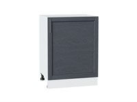 Шкаф нижний с 1-ой дверцей Сканди Белый, Graphite Softwood, 600 В*Ш*Г 816*600*480, фасад МДФ  Graphite Softwood, корпус  Белый ms2510VVT_41847