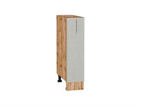 Шкаф нижний с 1-ой дверцей Сканди Дуб Вотан, Cappuccino Softwood, 200 В*Ш*Г 816*200*480, фасад МДФ  Cappuccino Softwood, корпус  Дуб Вотан ms2510VVT_66219