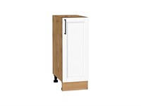 Шкаф нижний с 1-ой дверцей Сканди Дуб Вотан, White Silkwood, 300 В*Ш*Г 816*300*480, фасад МДФ  White Silkwood, корпус  Дуб Вотан ms2510VVT_70293