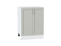Шкаф нижний с 2-мя дверцами Сканди Белый, Cappuccino Softwood, 600 В*Ш*Г 816*600*480, фасад МДФ  Cappuccino Softwood, корпус  Белый ms2510VVT_41944