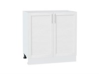 Шкаф нижний с 2-мя дверцами Сканди Белый, White Softwood, 800 В*Ш*Г 816*800*478, фасад МДФ  White Softwood, корпус  Белый ms2510VVT_56275