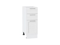 Шкаф нижний с 3-мя ящиками Сканди Белый, White Softwood, 300 В*Ш*Г 816*300*480, фасад МДФ  White Softwood, корпус  Белый ms2510VVT_56250