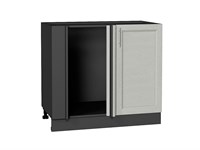 Шкаф нижний угловой Сканди Graphite, Cappuccino Softwood В*Ш*Г 816*890*480, фасад МДФ  Cappuccino Softwood, корпус  Graphite ms2510VVT_42033