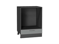 Шкаф нижний под духовку Сканди Graphite, Grey Softwood, 600 В*Ш*Г 816*600*476, фасад МДФ  Grey Softwood, корпус  Graphite ms2510VVT_42026