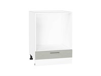 Шкаф нижний под духовку Сканди Белый, Cappuccino Softwood, 600 В*Ш*Г 816*600*476, фасад МДФ  Cappuccino Softwood, корпус  Белый ms2510VVT_42021