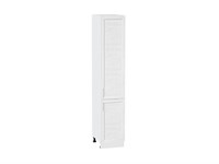 Шкаф пенал с 2-мя дверцами Сканди Белый, White Softwood, 2140, 400 В*Ш*Г 2132*400*576, фасад МДФ  White Softwood, корпус  Белый ms2510VVT_56286