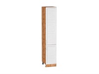 Шкаф пенал с 2-мя дверцами Сканди Дуб Вотан, White Softwood, 2140, 400 В*Ш*Г 2132*400*576, фасад МДФ  White Softwood, корпус  Дуб Вотан ms2510VVT_66153