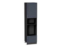 Шкаф пенал с 1-ой дверцей и ящиком под технику Сканди Graphite, Graphite Softwood, 2340 В*Ш*Г 2336*600*576, фасад МДФ  Graphite Softwood, корпус  Graphite ms2510VVT_42341