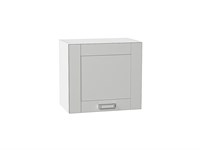 Шкаф верхний горизонтальный Лофт Белый, Grey Silk, 460, 500 В*Ш*Г 458*500*320, фасад МДФ  Grey Silk, корпус  Белый ms2510VVT_71740