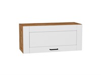 Шкаф верхний горизонтальный Лофт Дуб Вотан, Super White, 800 В*Ш*Г 358*800*320, фасад МДФ  Super White, корпус  Дуб Вотан ms2510VVT_63124