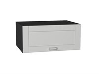 Шкаф верхний горизонтальный глубокий Лофт Graphite, Grey Silk, 800 В*Ш*Г 358*800*576, фасад МДФ  Grey Silk, корпус  Graphite ms2510VVT_69538