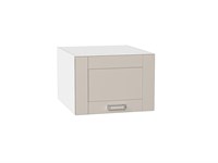 Шкаф верхний горизонтальный глубокий Лофт Белый, Cream Silk, 500 В*Ш*Г 358*500*576, фасад МДФ  Cream Silk, корпус  Белый ms2510VVT_71392