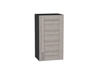 Шкаф верхний с 1-ой дверцей Лофт Graphite, Cappuccino Veralinga, 720, 400 В*Ш*Г 716*400*320, фасад МДФ  Cappuccino Veralinga, корпус  Graphite ms2510VVT_35944