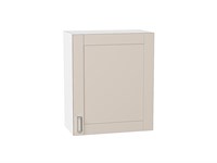 Шкаф верхний с 1-ой дверцей Лофт Белый, Cream Silk, 720, 600 В*Ш*Г 716*600*320, фасад МДФ  Cream Silk, корпус  Белый ms2510VVT_71439