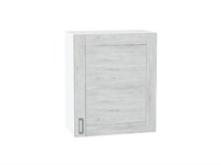 Шкаф верхний с 1-ой дверцей Лофт Белый, Nordic Oak, 720, 600 В*Ш*Г 716*600*320, фасад МДФ  Nordic Oak, корпус  Белый ms2510VVT_41238