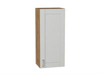 Шкаф верхний с 1-ой дверцей Лофт Дуб Вотан, Grey Silk, 920, 400 В*Ш*Г 920*400*320, фасад МДФ  Grey Silk, корпус  Дуб Вотан ms2510VVT_69592