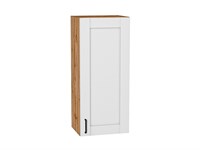 Шкаф верхний с 1-ой дверцей Лофт Дуб Вотан, Super White, 920, 400 В*Ш*Г 920*400*320, фасад МДФ  Super White, корпус  Дуб Вотан ms2510VVT_63175