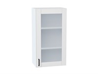 Шкаф верхний с 1-ой остекленной дверцей Лофт Белый, Super White, 920, 500 В*Ш*Г 920*500*320, фасад МДФ/Стекло  Super White, корпус  Белый ms2510VVT_55206