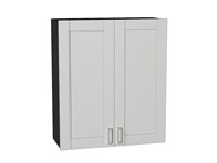 Шкаф верхний с 2-мя дверцами Лофт Graphite, Grey Silk, 920, 800 В*Ш*Г 920*800*320, фасад МДФ  Grey Silk, корпус  Graphite ms2510VVT_69637