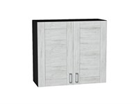 Шкаф верхний с 2-мя дверцами Лофт Graphite, Nordic Oak, 720, 800 В*Ш*Г 716*800*320, фасад МДФ  Nordic Oak, корпус  Graphite ms2510VVT_35974