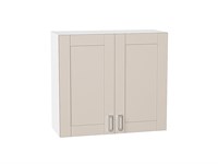 Шкаф верхний с 2-мя дверцами Лофт Белый, Cream Silk, 720, 800 В*Ш*Г 716*800*320, фасад МДФ  Cream Silk, корпус  Белый ms2510VVT_71447