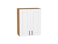 Шкаф верхний с 2-мя дверцами Лофт Дуб Вотан, Super White, 720, 600 В*Ш*Г 716*600*320, фасад МДФ  Super White, корпус  Дуб Вотан ms2510VVT_63218