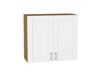 Шкаф верхний с 2-мя дверцами Лофт Дуб Вотан, White Silk, 720, 800 В*Ш*Г 716*800*320, фасад МДФ  White Silk, корпус  Дуб Вотан ms2510VVT_63225