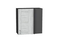 Шкаф верхний прямой угловой Лофт Graphite, Nordic Oak, 720, 700 В*Ш*Г 716*700*345, фасад МДФ  Nordic Oak, корпус  Graphite ms2510VVT_60312