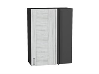 Шкаф верхний прямой угловой Лофт Graphite, Nordic Oak, 920 В*Ш*Г 920*700*345, фасад МДФ  Nordic Oak, корпус  Graphite ms2510VVT_60313