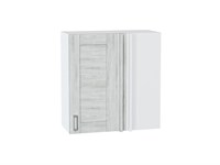 Шкаф верхний прямой угловой Лофт Белый, Nordic Oak, 720 В*Ш*Г 716*700*345, фасад МДФ  Nordic Oak, корпус  Белый ms2510VVT_60310