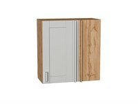 Шкаф верхний прямой угловой Лофт Дуб Вотан, Grey Silk, 720 В*Ш*Г 716*700*345, фасад МДФ  Grey Silk, корпус  Дуб Вотан ms2510VVT_69568