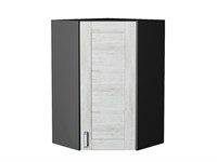 Шкаф верхний угловой Лофт Graphite, Nordic Oak, 920 В*Ш*Г 920*600*600, фасад МДФ  Nordic Oak, корпус  Graphite ms2510VVT_40552