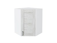 Шкаф верхний угловой Лофт Белый, Nordic Oak, 720 В*Ш*Г 716*600*600, фасад МДФ  Nordic Oak, корпус  Белый ms2510VVT_35994