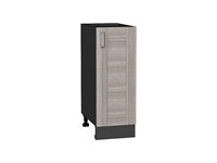 Шкаф нижний с 1-ой дверцей Лофт Graphite, Cappuccino Veralinga, 300 В*Ш*Г 816*300*480, фасад МДФ  Cappuccino Veralinga, корпус  Graphite ms2510VVT_36028