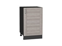 Шкаф нижний с 1-ой дверцей Лофт Graphite, Cappuccino Veralinga, 500 В*Ш*Г 816*500*480, фасад МДФ  Cappuccino Veralinga, корпус  Graphite ms2510VVT_39810