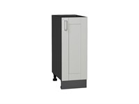 Шкаф нижний с 1-ой дверцей Лофт Graphite, Grey Silk, 300 В*Ш*Г 816*300*480, фасад МДФ  Grey Silk, корпус  Graphite ms2510VVT_69701