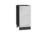 Шкаф нижний с 1-ой дверцей Лофт Graphite, Nordic Oak, 400 В*Ш*Г 816*400*480, фасад МДФ  Nordic Oak, корпус  Graphite ms2510VVT_36037