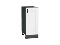Шкаф нижний с 1-ой дверцей Лофт Graphite, Super White, 350 В*Ш*Г 816*350*480, фасад МДФ  Super White, корпус  Graphite ms2510VVT_65257