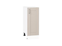 Шкаф нижний с 1-ой дверцей Лофт Белый, Cream Silk, 300 В*Ш*Г 816*300*480, фасад МДФ  Cream Silk, корпус  Белый ms2510VVT_71552