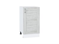 Шкаф нижний с 1-ой дверцей Лофт Белый, Nordic Oak, 450 В*Ш*Г 816*450*480, фасад МДФ  Nordic Oak, корпус  Белый ms2510VVT_39683