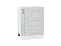 Шкаф нижний с 1-ой дверцей Лофт Белый, Nordic Oak, 600 В*Ш*Г 816*600*480, фасад МДФ  Nordic Oak, корпус  Белый ms2510VVT_41245