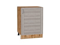 Шкаф нижний с 1-ой дверцей Лофт Дуб Вотан, Cappuccino Veralinga, 600 В*Ш*Г 816*600*480, фасад МДФ  Cappuccino Veralinga, корпус  Дуб Вотан ms2510VVT_63365