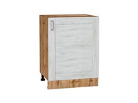 Шкаф нижний с 1-ой дверцей Лофт Дуб Вотан, Nordic Oak, 600 В*Ш*Г 816*600*480, фасад МДФ  Nordic Oak, корпус  Дуб Вотан ms2510VVT_63361