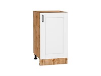Шкаф нижний с 1-ой дверцей Лофт Дуб Вотан, Super White, 450 В*Ш*Г 816*450*480, фасад МДФ  Super White, корпус  Дуб Вотан ms2510VVT_63355