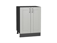 Шкаф нижний с 2-мя дверцами Лофт Graphite, Grey Silk, 600 В*Ш*Г 816*600*480, фасад МДФ  Grey Silk, корпус  Graphite ms2510VVT_69717