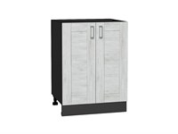 Шкаф нижний с 2-мя дверцами Лофт Graphite, Nordic Oak, 600 В*Ш*Г 816*600*480, фасад МДФ  Nordic Oak, корпус  Graphite ms2510VVT_36044